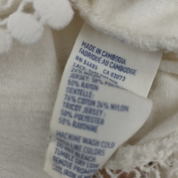 American Eagle Mid-Waist Oatmeal Lace Tank Size S - Picture 7 of 7